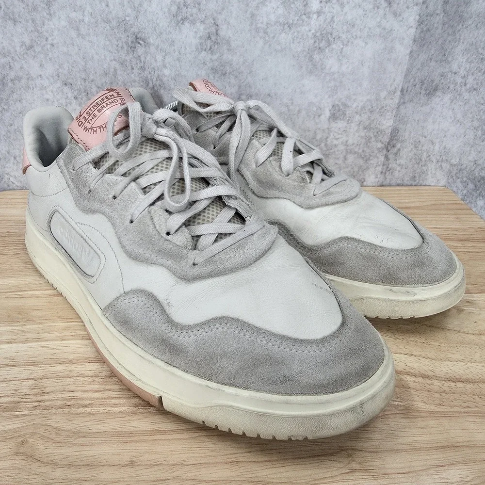 Adidas SC Premiere‎ Sneakers Mens 11 White Icey Pink Low Top Casual Shoes EE6020